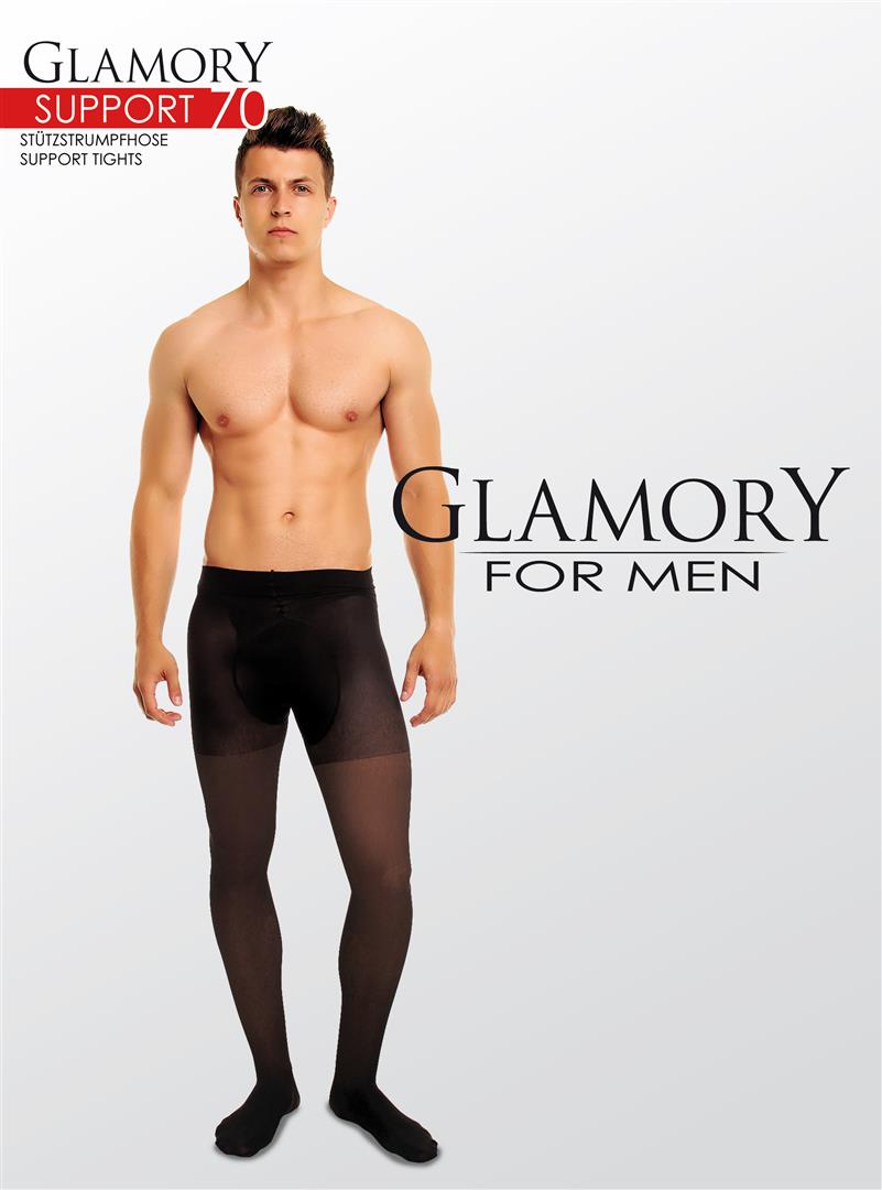 Glamory for Men Support 70 Sheer Tights - Click Image to Close